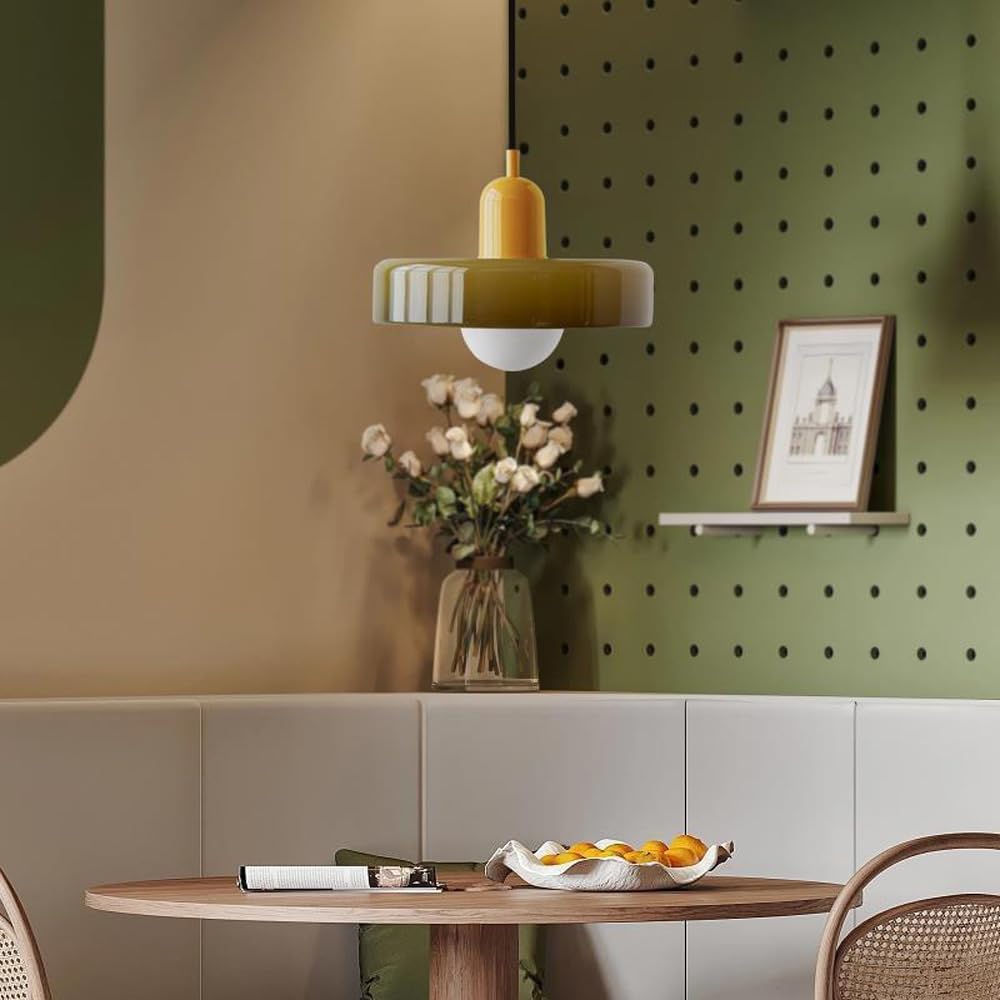 Green Glass Nordic Single Pendant Lamp