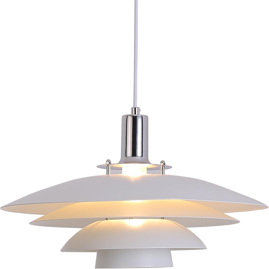 Four Tier White Metal Pendant Lamp