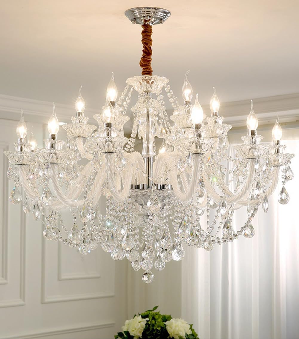 Eighteen Lights K9 Crystal Chandelier
