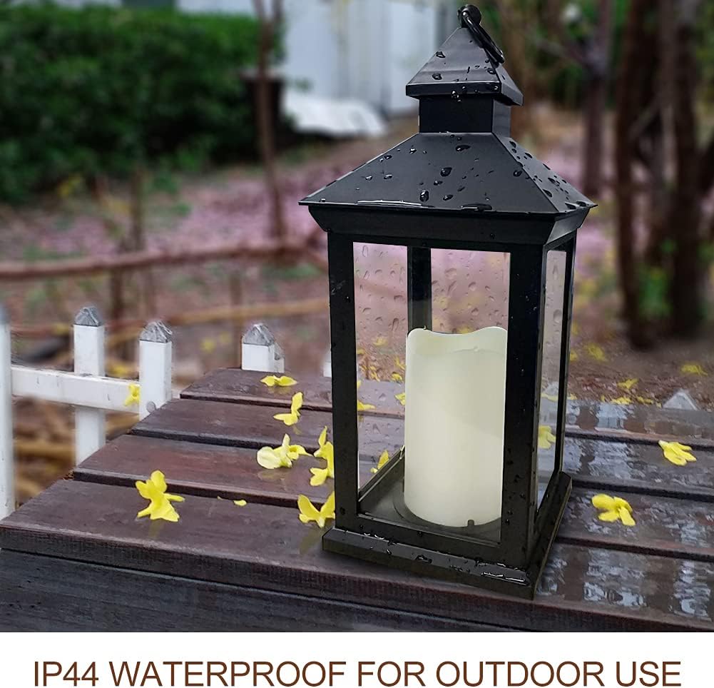Two Pack Vintage LED Candle Lanterns