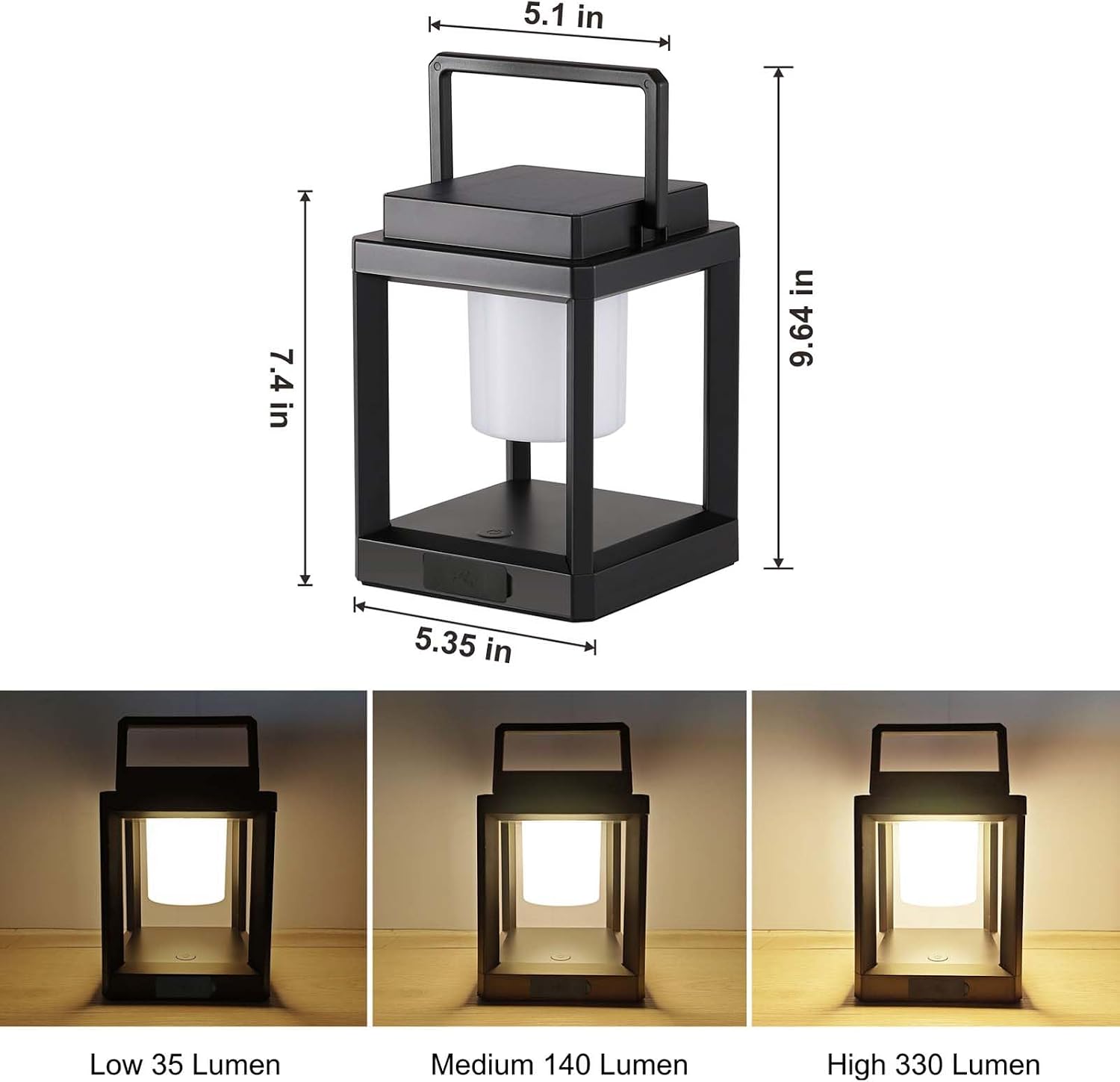 Portable Waterproof LED Solar Lantern Lamp