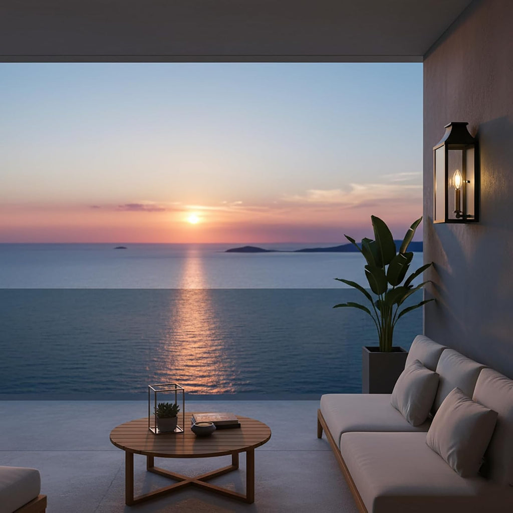 Classic Waterproof Black Outdoor Wall Lantern