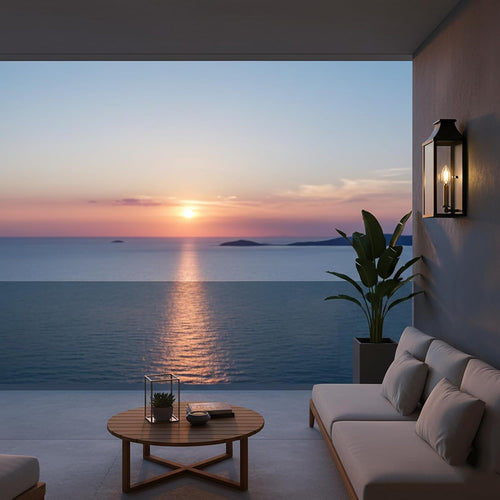 Classic Waterproof Black Outdoor Wall Lantern