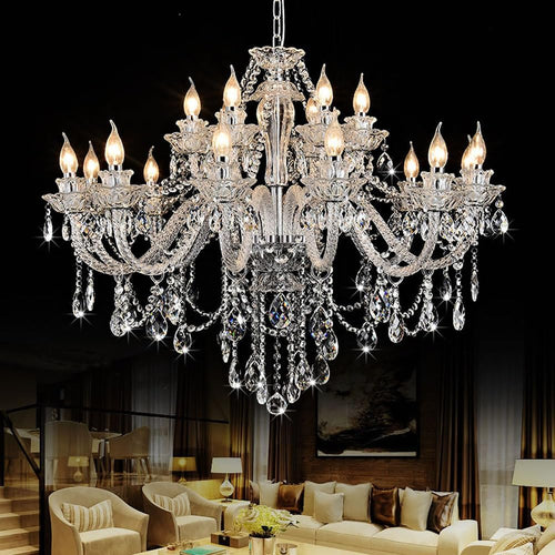 Eighteen Lights K9 Crystal Chandelier