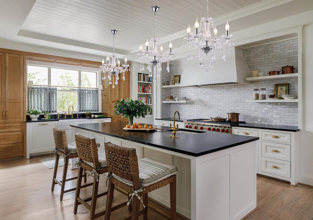 Adjustable Mini Four Light Crystal Chandelier