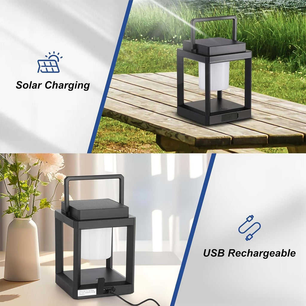Portable Waterproof LED Solar Lantern Lamp