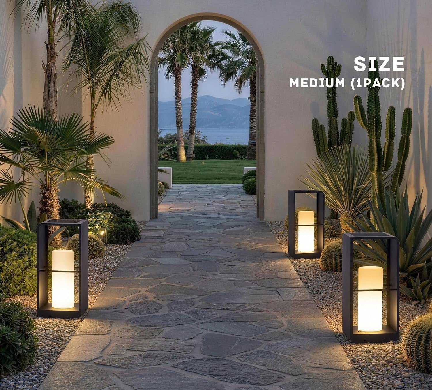 Dimmable Remote Control Solar Floor Lantern