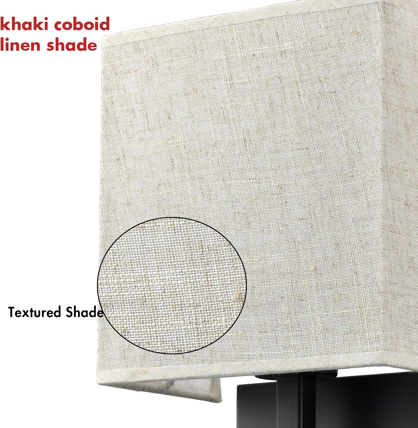 Two Pack Dimmable Linen Fabric Wall Sconces