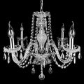 Four Light Vintage Crystal Chandelier