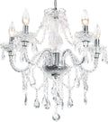 Five Light Acrylic Crystal Chandelier